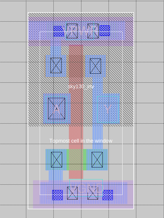 Chip in magic with grid