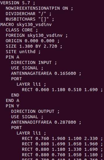 lef file opened